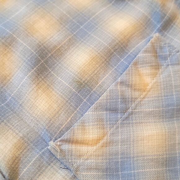 Blue plaid Button down shirt size XS PAIGE 💙 - Picture 9 of 12